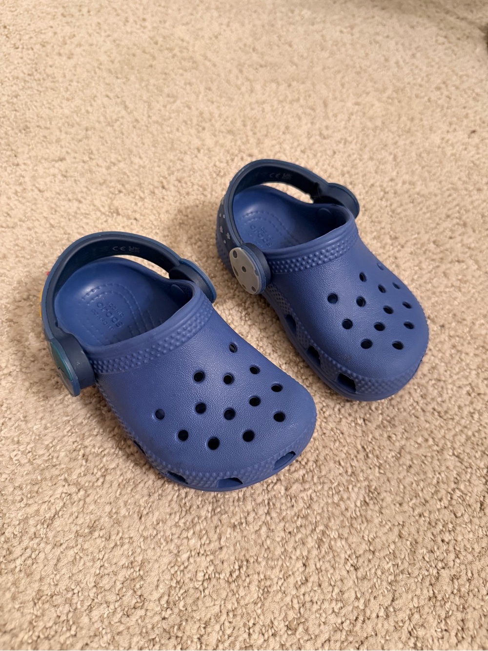 Kids Blue Space Crocs Sandals - Crocs-style Comfort